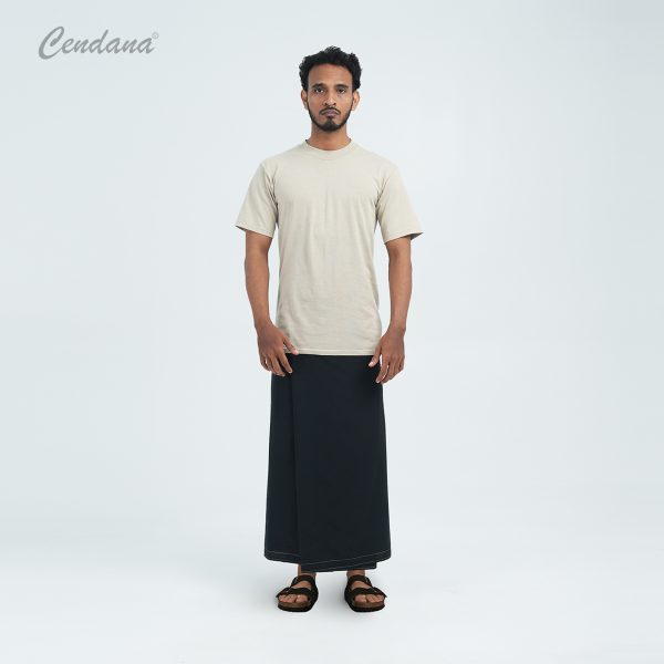 Sarung Cendana Klasik Polos Hitam